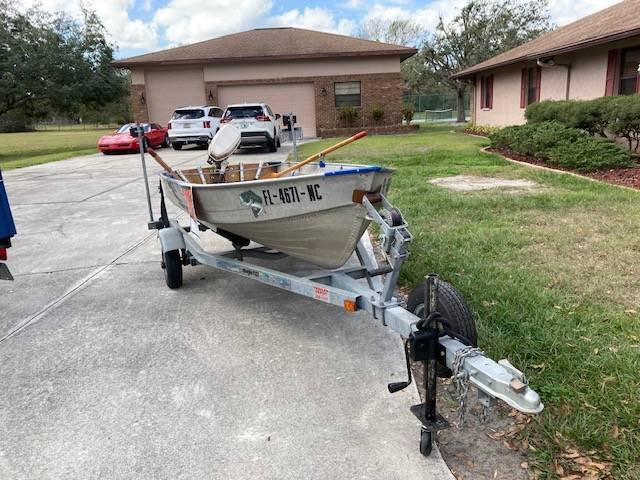 Nice used Jon boat with trailer $1,400 in Sarasota, Fl